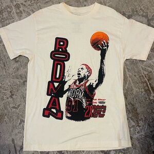 PacSun Rodman Graphic Tee - Cream and Red